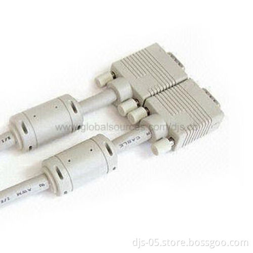 VGA Cable, HDB 15 M to M Cable Available in Various Colors/Lengths, RoHS Compliant Materials